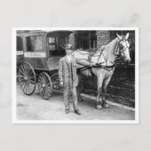  postbode met paard en buggy postwagen briefkaart (Voorkant)