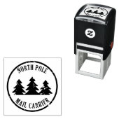 Postbode Noordpool van Santa Postage Zelfinktende Stempel (In situ)