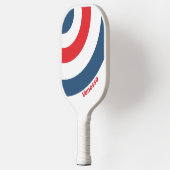 Postbode Nostalgische Cirkelstreep met Naam Pickleball Paddle (Links)