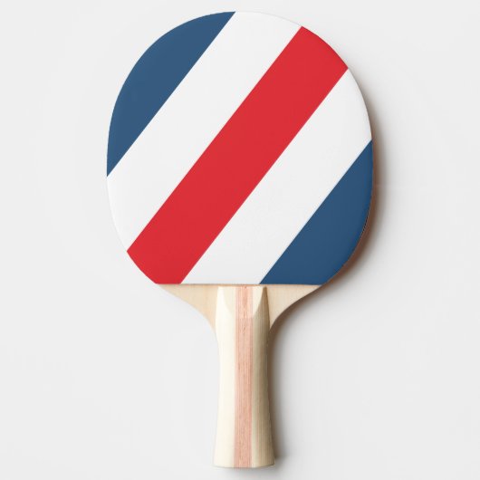 Postbode Nostalgische Vette Strepen Tafeltennisbatje (Voorkant)