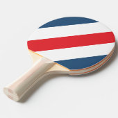 Postbode Nostalgische Vette Strepen Tafeltennisbatje (Voorkant Gekanteld)