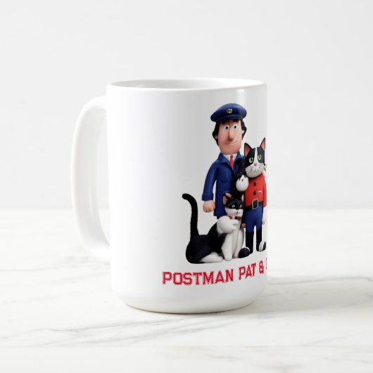 Postbode Pat & Cats Koffiemok (Voorkant links)