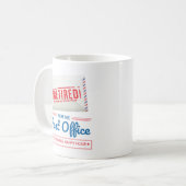 Postbode Pensioen Mailman Grappige Mok (Voorkant links)