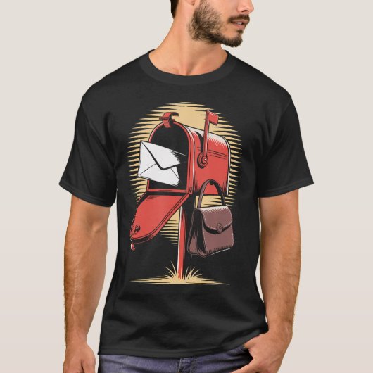 Postbode Postbezorger Post T-shirt (Voorkant)
