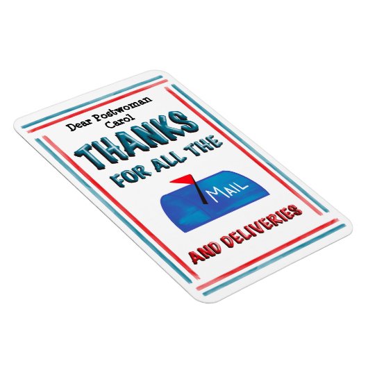 Postbode Postbode Hartelijk dank voor alle e-mail Magneet (Rechterzijde)