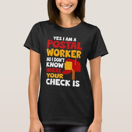 Postbode Postbode Postbode Post Kantoor T-shirt (Voorkant)