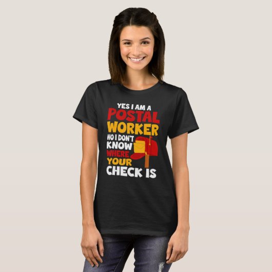 Postbode Postbode Postbode Post Kantoor T-shirt (Voorkant volledig)