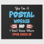 Postbode Postbode Postbode Postbode Kantoor Cadeaupapier (Vlak)