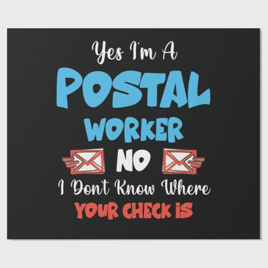 Postbode Postbode Postbode Postbode Kantoor Cadeaupapier (Vlak)