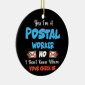 Postbode Postbode Postbode Postbode Kantoor Keramisch Ornament (Rechts)