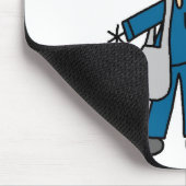 Postbode Stick Figure Muismat (Hoek)