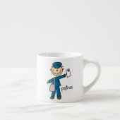 Postbode Stickfiguur Espresso Kop (Rechts)