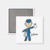 Postbode Stickfiguur Magneet (Voorkant / Achterkant)