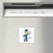 Postbode Stickfiguur Magneet (Insitu (Vaatwasser))