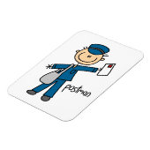 Postbode Stickfiguur Magneet (Linkerzijde)