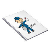 Postbode Stickfiguur Notitieboek (Rechterzijde)
