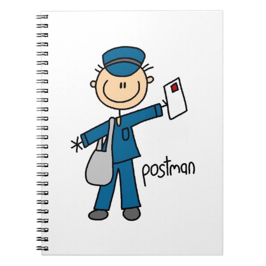 Postbode Stickfiguur Notitieboek (Voorkant)