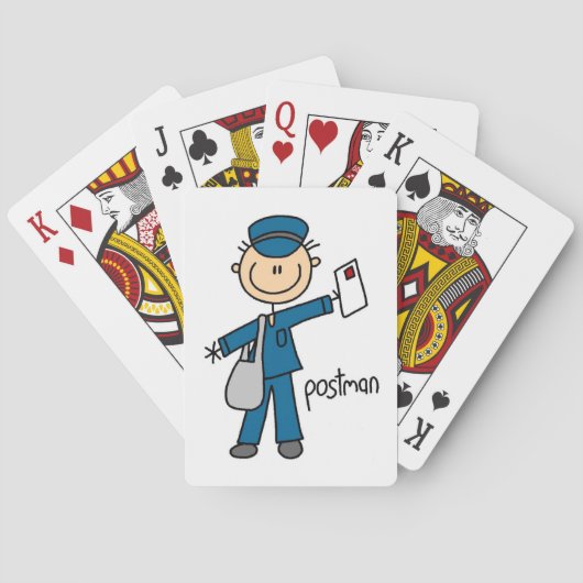 Postbode Stickfiguur Pokerkaarten (Achterkant)