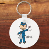 Postbode Stickfiguur Sleutelhanger (Voorkant)