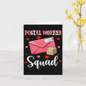 Postbode Team Cute Gereedschap Valentijnsharten Pr Kaart (Gele Bloem)