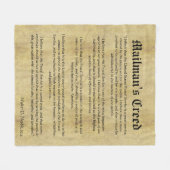 Postbode van postbode fleece deken (Voorkant (Horizontaal))