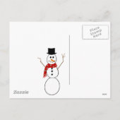 Postbode "Vrolijk Kerstfeest" Kaarten & Briefkaart (Achterkant)