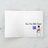 Postbode "Vrolijk Kerstfeest" Kaarten & Briefkaart (Binnen)