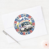 Postbode Waardering  Ronde Sticker (Envelop)