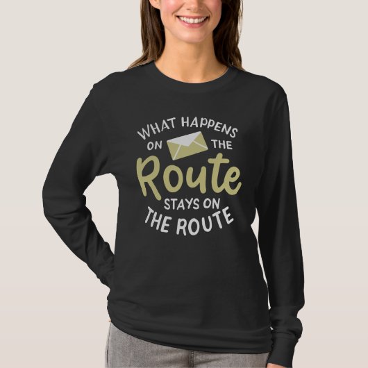 Postbode Wat Gebeurt Onderweg T-shirt (Voorkant)