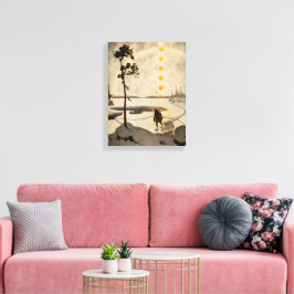 Postboden van de Wildernis | Arthur Heming | Canvas Afdruk