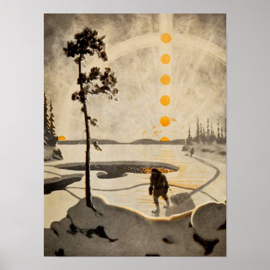 Postboden van de Wildernis | Arthur Heming | Poster (Voorkant)