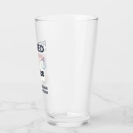 Postboer Retirement Mailman Funny Glas (Links)