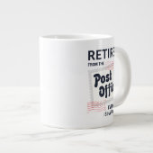 Postboer Retirement Mailman Funny Grote Koffiekop (Voorkant rechts)