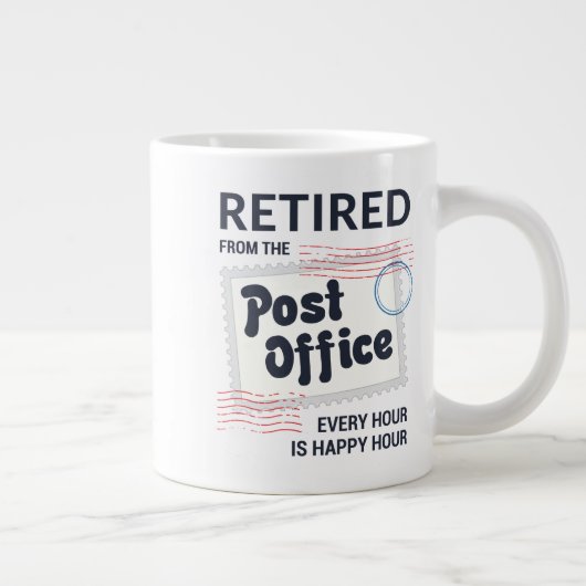 Postboer Retirement Mailman Funny Grote Koffiekop (Rechts)