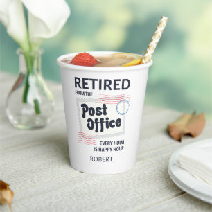 Postboer Retirement Mailman Funny Papieren Bekers