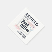 Postboer Retirement Mailman Funny Servet (Hoek)