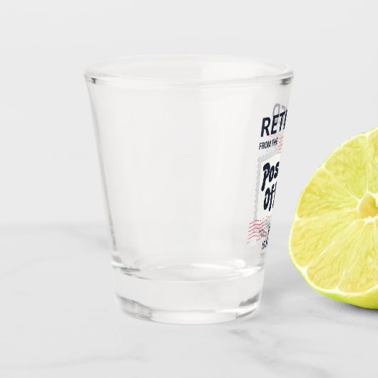 Postboer Retirement Mailman Funny Shot Glas (Links)