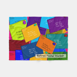 Postboor Fleece Blanket Letters 4 Deken