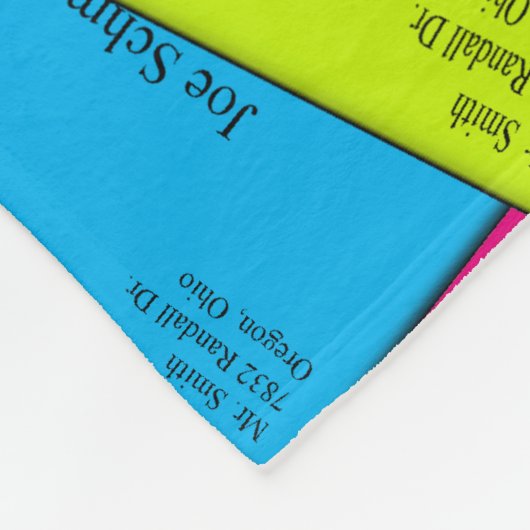 Postboor Fleece Blanket Letters 4 Deken (Hoek)