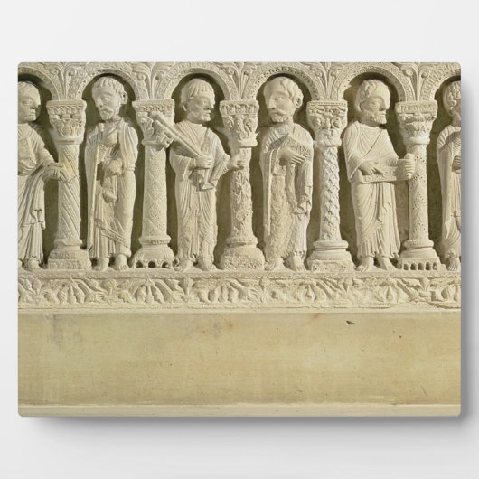 postboten onder Arcades, carved relief, c.1150 (st Fotoplaat (Voorkant)