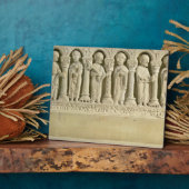 postboten onder Arcades, carved relief, c.1150 (st Fotoplaat (Zijkant)