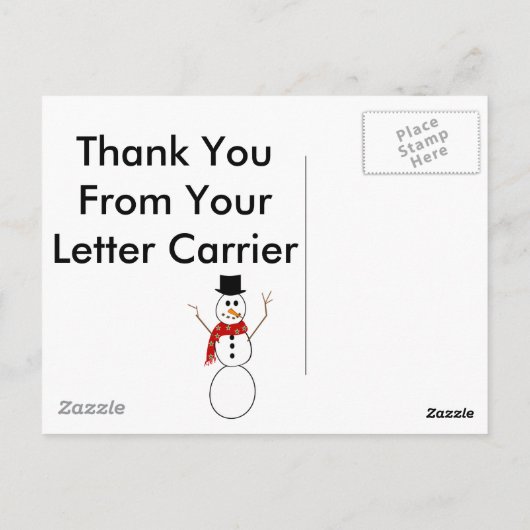 Postbrief vervoerder dank u kaarten (Achterkant)