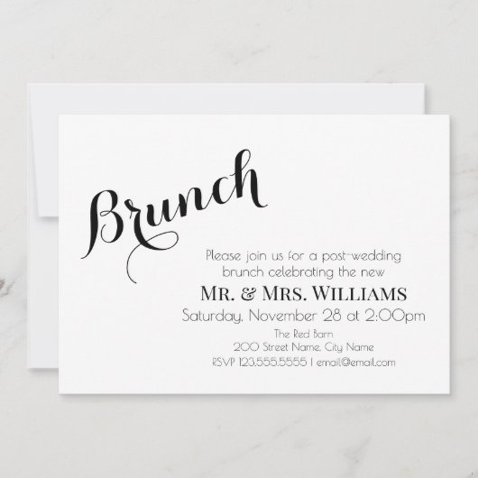 Postbruiloft brunch (Voorkant)