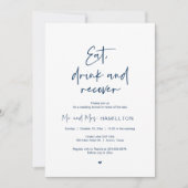 Postbruiloft Brunch, Eat, drink en herstel Invita Kaart (Voorkant)