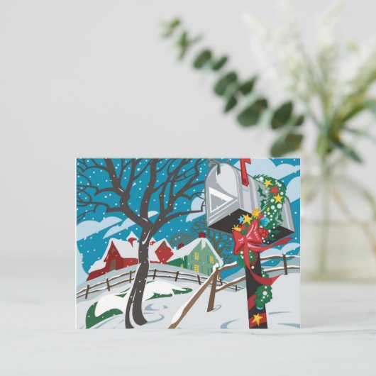 Postbus, boerderij briefkaart (Staand voorkant)