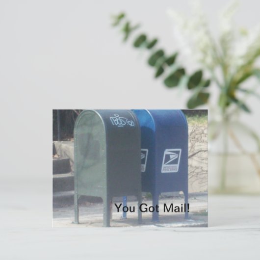 Postbus Briefkaart (Staand voorkant)