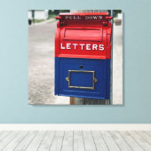  postbus canvas afdruk (Insitu (Houten vloer))