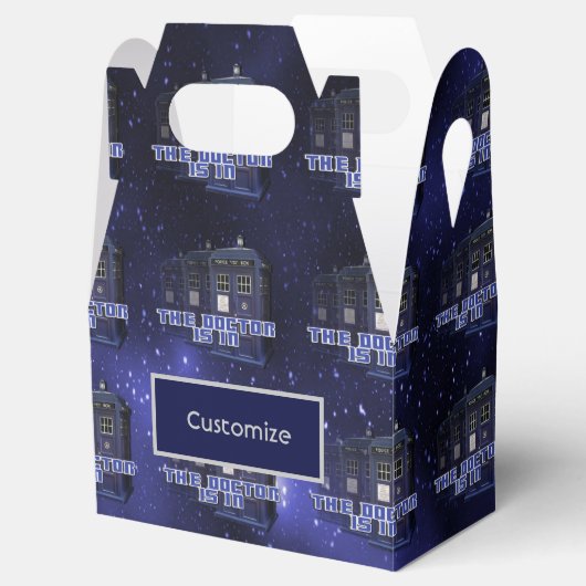 Postbus Gable Favor Box Bedankdoosjes (Geopend)