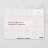 Postbus gemonteerd op wand briefkaart (Achterkant)