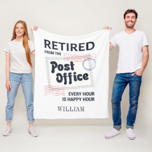 Postbus in ruste fleece deken